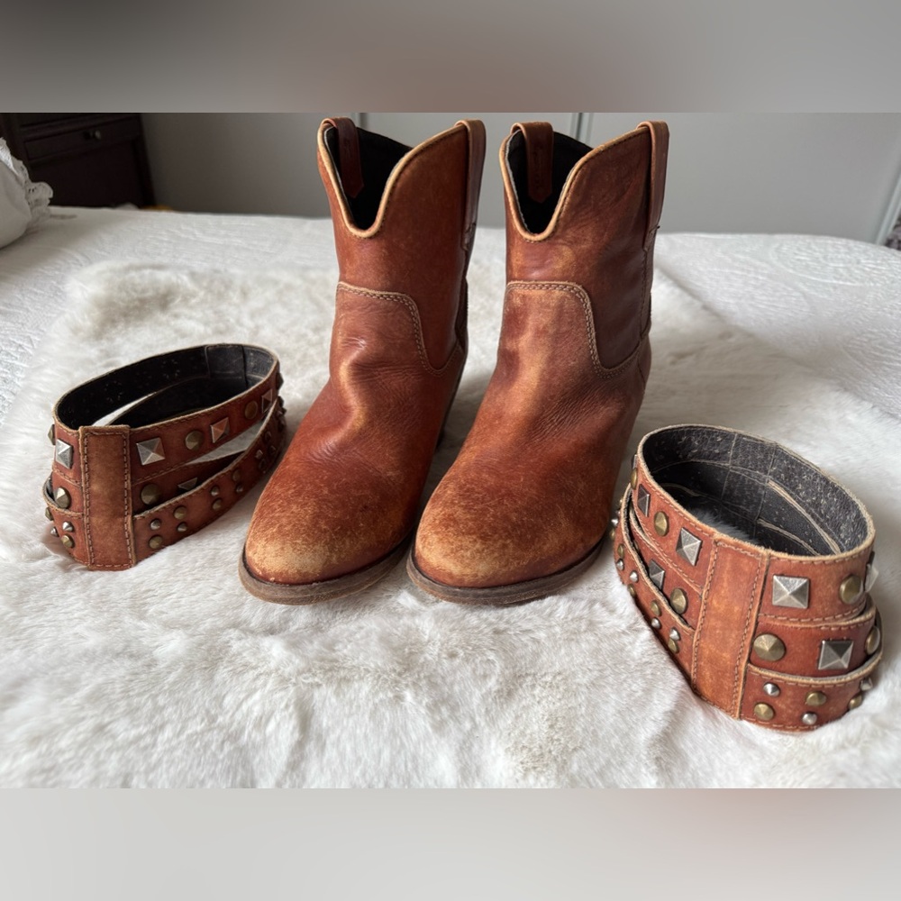 Corral Boots with accessory ankle wrap sz 10❤️‍🔥 - Picture 11 of 15